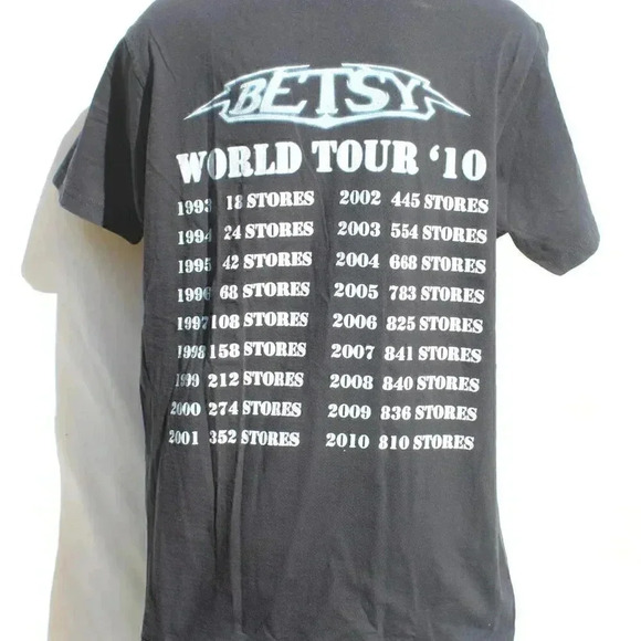 Vintage 2010 Betsy Graphic Black Concert T-Shirt Tee Shirt - Large - Picture 2 of 3